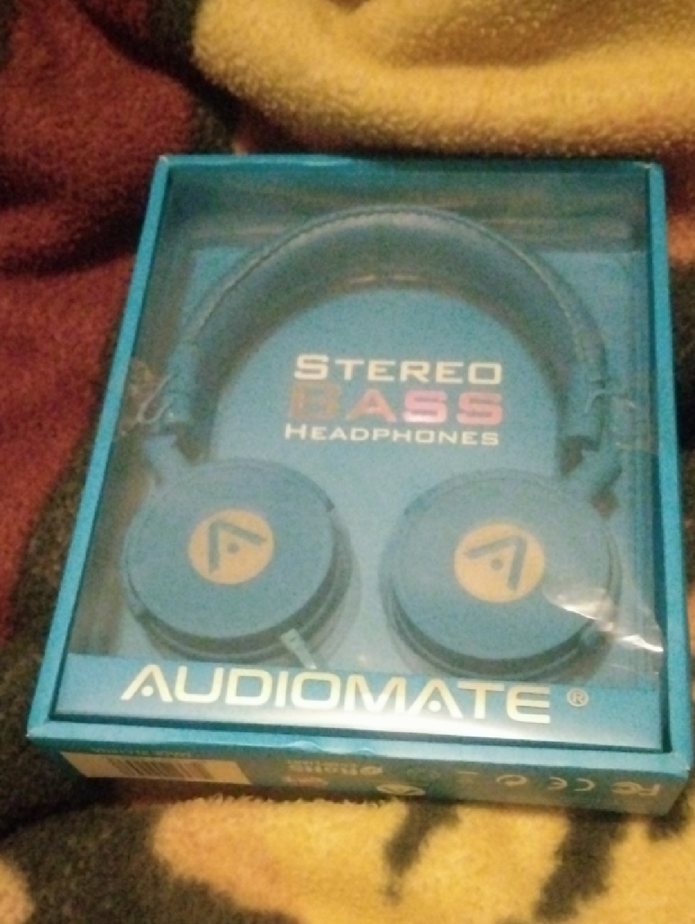 Blue On-Ear Stereo Bass Headphones